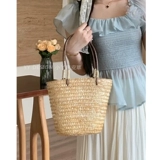 Летняя оригинальная дизайнерская сумка, пляжная портативная корзина, в цветочек