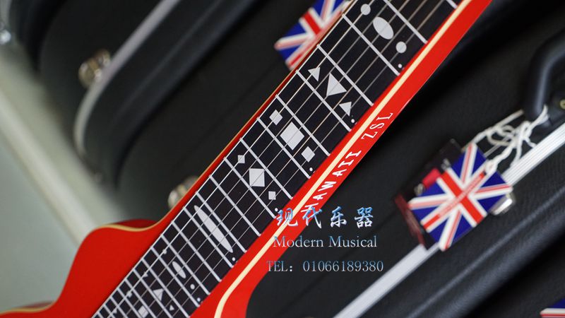 Xuất khẩu nhạc cụ phương Tây mới Đàn guitar điện trượt Hawaii 6 dây Gửi bộ 4 khúc dàn trống