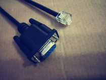 Customized RS232 to Crystal Head telephone head network head 9-hole comport to 6p6c connection line DB9 to RJ11