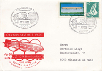 Federal Germany 1978 Hindenburg airship with space shuttle Souvenir Cover