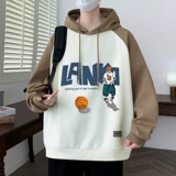 Осенняя толстовка с капюшоном, трендовый базовый приятный телу лонгслив для отдыха, подходит для подростков, оверсайз