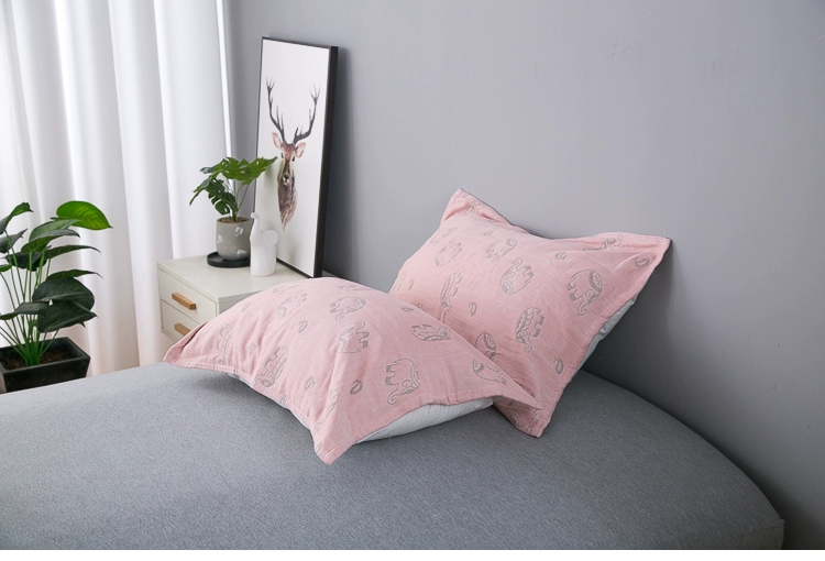 Mùa xuân và mùa hè rửa khăn bông gạc 55 * 75 ba-jacquard bông gối sinh viên duy nhất với một chiếc khăn lớn và nhiều hơn nữa - Khăn gối vỏ gối anime