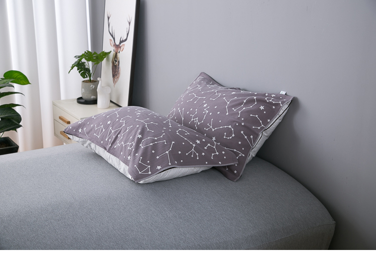 2 lớp của mùa xuân và mùa hè gạc bông gối bao gồm 50 * 75 gối sinh viên độc thân khăn waffle bông với nhiều màu đa lớn - Khăn gối vỏ gối nằm