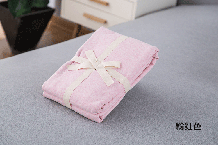 Khăn trải giường bằng vải cotton dệt kim đơn màu giường đơn 笠 ngủ nude bông cotton 1,5 / 1,8 giường - Khăn trải giường drap giường cotton
