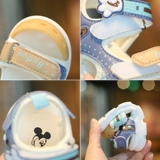 Сандалии, летняя детская сумка для обуви для мальчиков, туфли на липучке, мягкая подошва