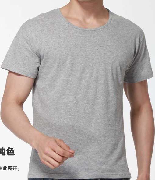 2018 thanh niên cổ áo V-cotton nhà nam thể thao giản dị từ bi trung niên màu rắn lỏng áo thun ngắn tay nam áo thun polo nam