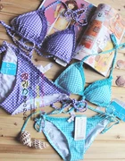 Miễn phí vận chuyển! Châu Âu đơn dây đeo bikini bikini đồ bơi mùa xuân nóng bãi biển ren lưới tinh khiết - Bikinis