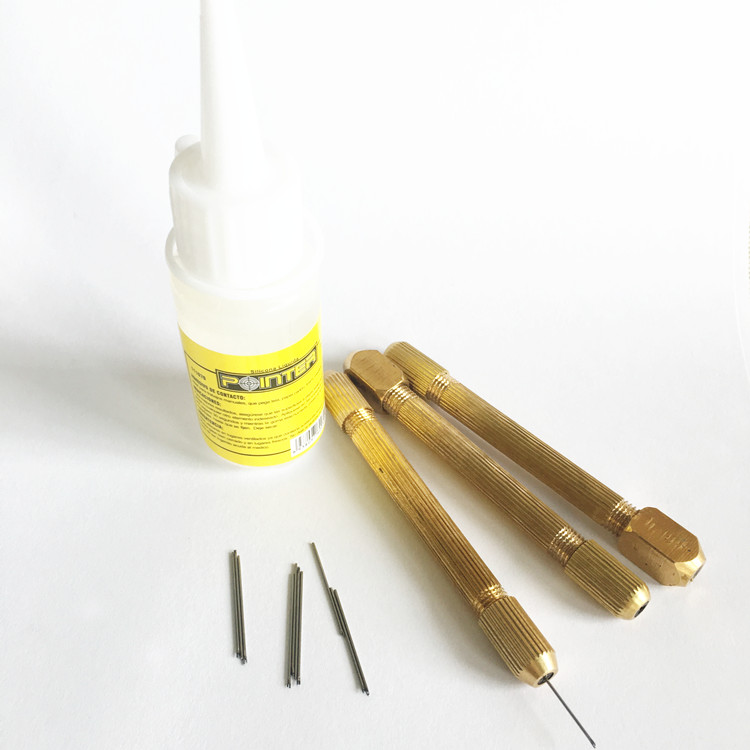 Spot hair implant copper rod planting needle film and television glue makeup doll wig has a hair planting tutorial