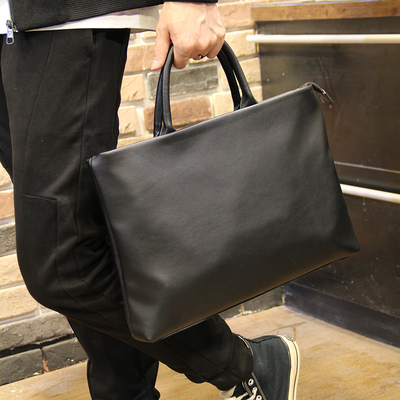 Hong Kong Duty-free New Handbag Han Edition Brief Atmosphere Briefcase Fashion Pragmatic Business Paper Bag Man-Taobao
