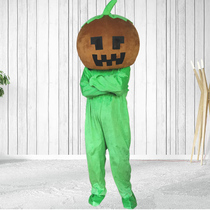 Plants vs. Zombies green pumpkin cartoon man jumpsuit cos accessories adult children pullover doll props