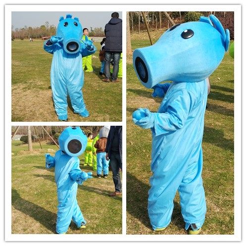 Plants vs Zombies Cold Frozen Shooter Liuyi Children's Doll Cos Cartoon Props Halloween Doll Costume