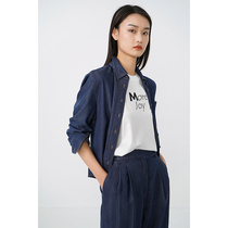 Spot-CCHER“Soft waxy silky  Tencel denim shirt gloss sense Sisi and women XCCC3197