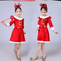 Christmas childrens clothing for men and women shows up for Christmas costumes dressed as Santa suit kindergarten Christmas clothes