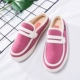 Giày mùa thu và mùa đông Giày đế bằng mới cộng với nhung ấm nửa dép dép cotton 5719 dép new balance chính hãng