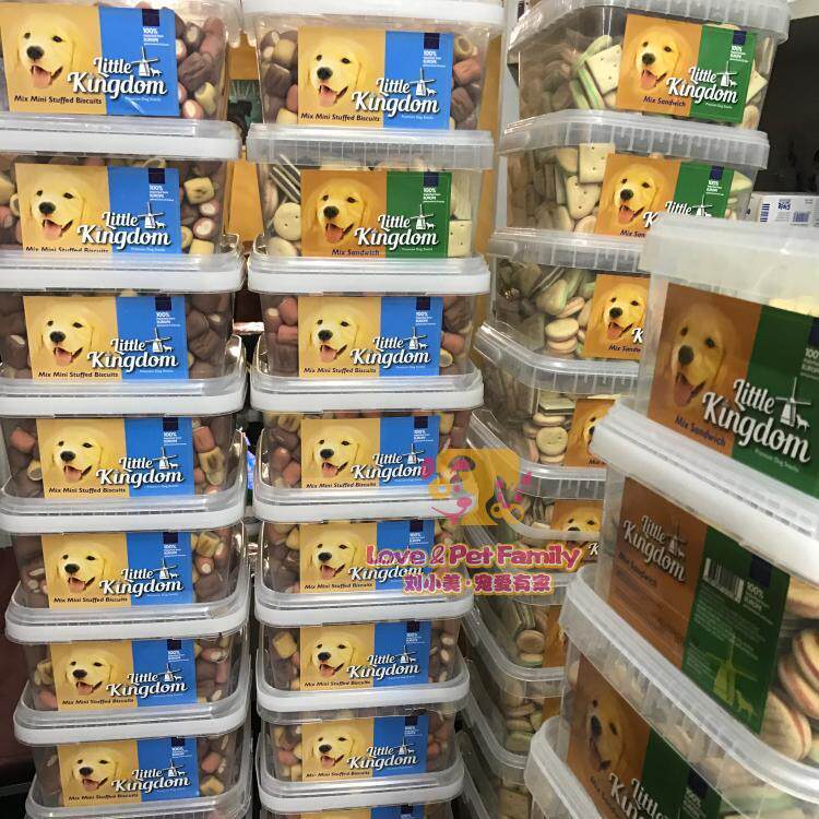 Собака закуски 荷兰小王国little kingdom珍宝装夹心饼干狗零食美毛补钙关节 1kg