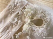 Hanxiao headdress handmade retro three-dimensional flower hat wedding photo studio photography with makeup modeling model headdress headgear veil