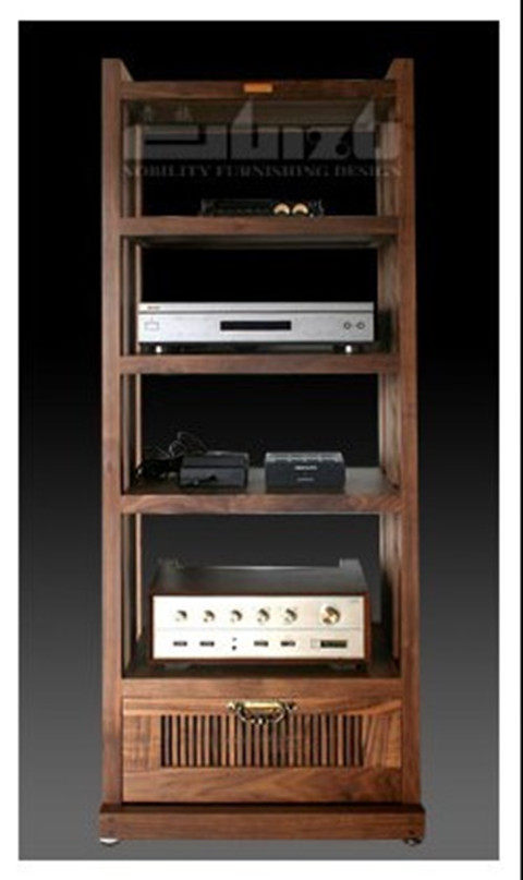 Aristocratic wood art sound rack (cabinet) WFP-5A Vitt series with drawer series frame Multi-functional display shelf
