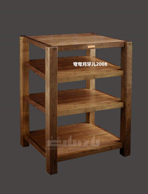 Aristocratic wood art sound rack SRW-4A solid single four-layer power amplifier CD machine black glue turntable frame fake one penalty ten