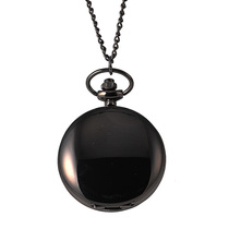 Retro large flip quartz pocket watch simple two-sided light mens and womens necklace hanging chain pocket watch 8824