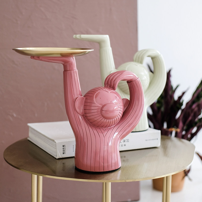 Monkey tray Nordic modern ins fruit afternoon tea pastry snacks living room designer model room