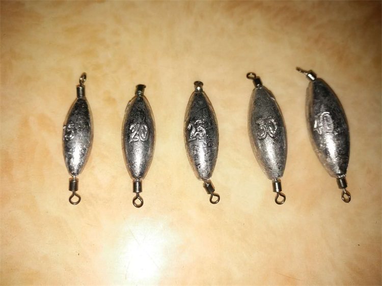 Loose goods Both ends with ring lead pendant Carolena lead pendant fishing group 15 20 25 40 50 60 60 80 gr