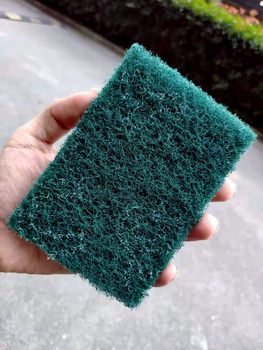Metal brushed deburring industrial scouring pad