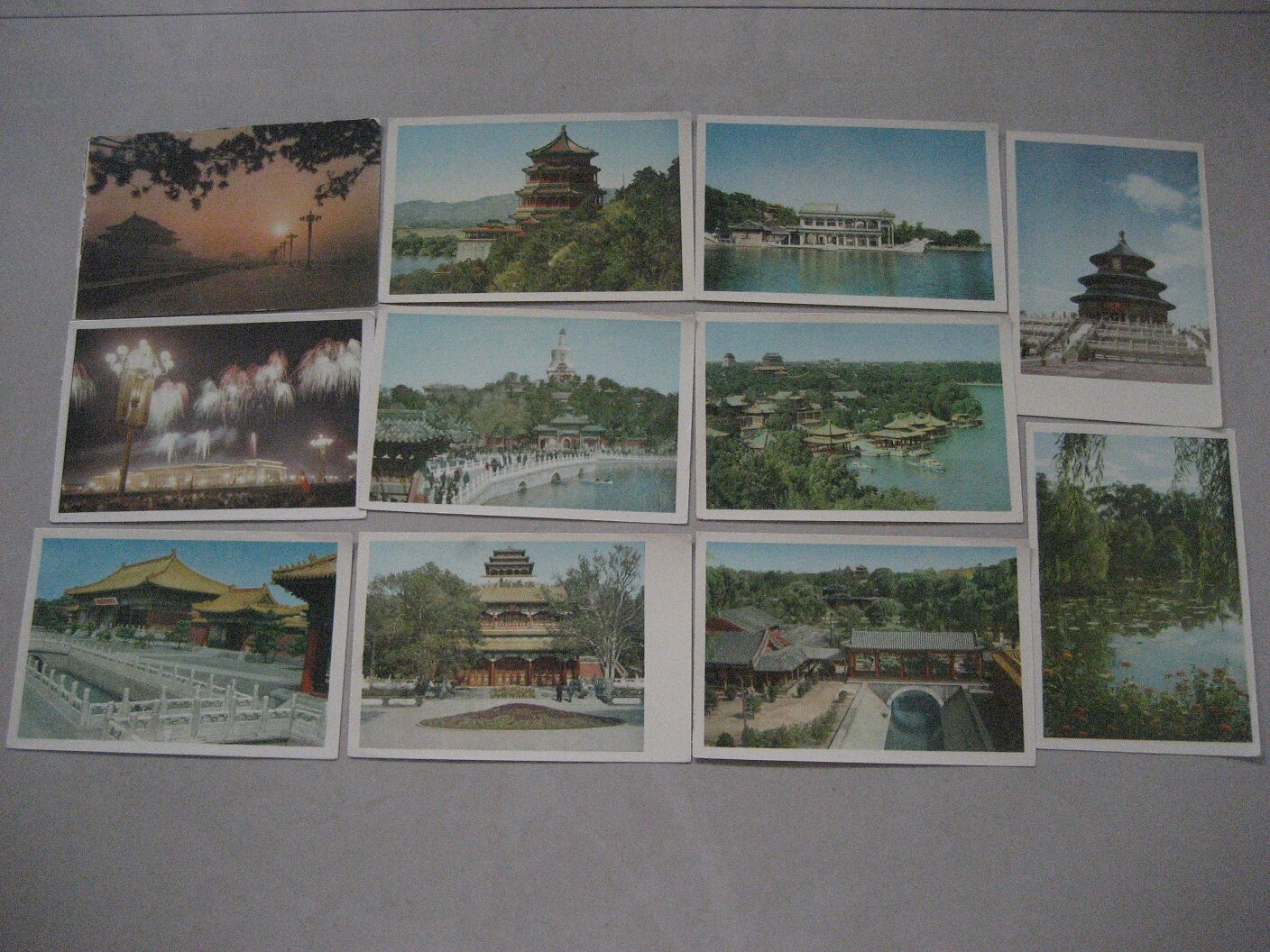 1960 Foreign edition of Beijing Scenery Postcards 10 Famous Pavilion View Hills