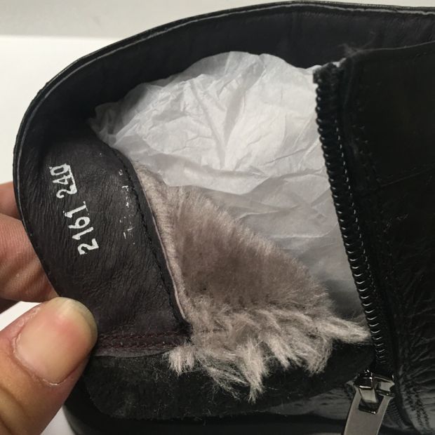 Mới bị hỏng mã da giày nam lớp da bò cá sấu hoa văn hoang dã ấm áp bên dây kéo giày cotton nam mùa thu giầy tây