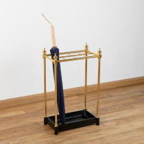 复古落地可拆卸黄铜多格收纳伞架酒店大堂家用玄关铸铁底座雨伞架