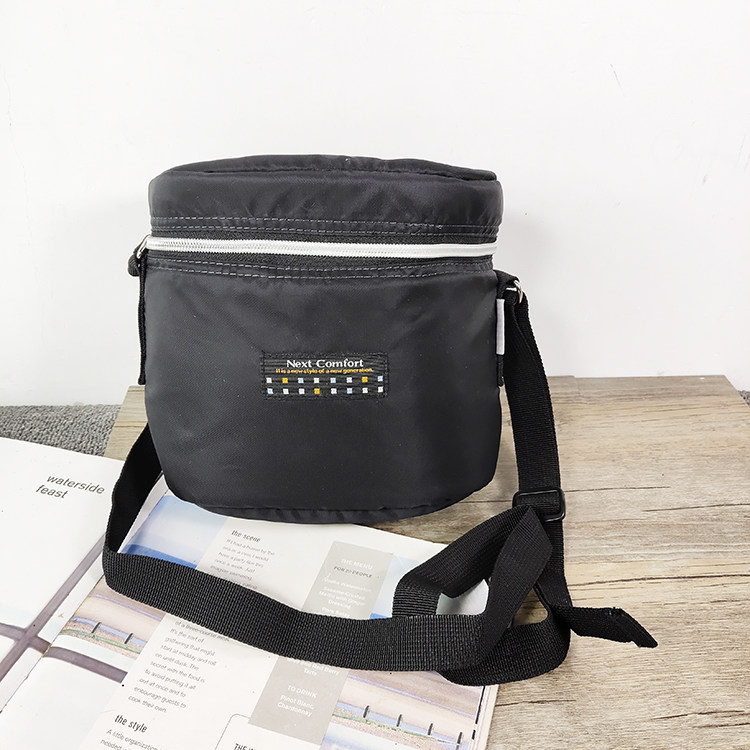 Daily single thickened lunch box bag diagonal insulation bag bento bag picnic bag student lunch bag 19*12*16cm