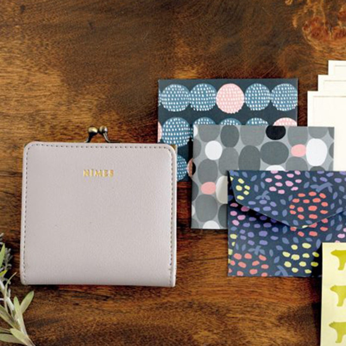 Fashion magazine Grey Wallet Nordic Wallet Wallet 10 5 * 10cm Blemish Handling