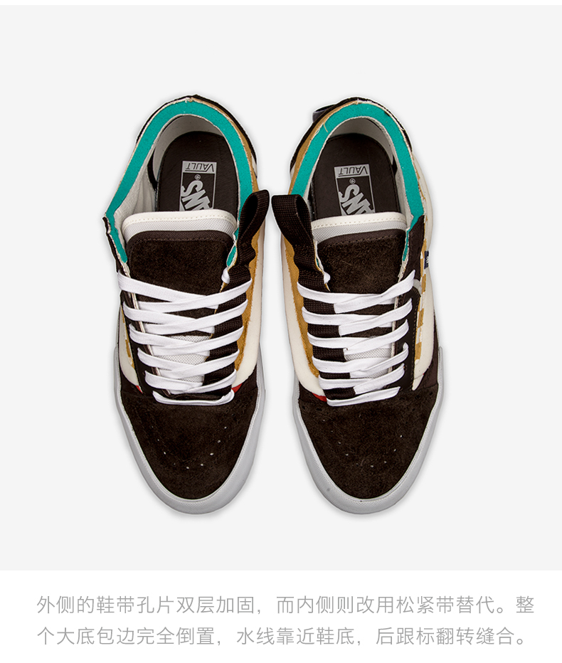 Vans Vault Old Skool CAP LX Giải mã giày thể thao thông thường hàng đầu thấp VN0A45K1VZV - Dép / giày thường giày sneaker nam chính hãng