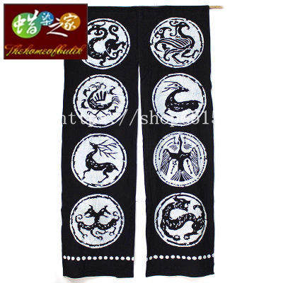 Widened batik curtain Living room bedroom powder room partition curtain Dining room bar decoration 157*101