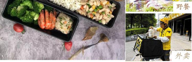 Hộp cơm trưa dùng một lần hai lưới ba lưới bốn lưới hình chữ nhật lò vi sóng hộp cơm trưa hộp thức ăn nhanh takeaway bao bì cassette - Hộp cơm điện sưởi ấm ộp cơm giữ nhiệt inox 304