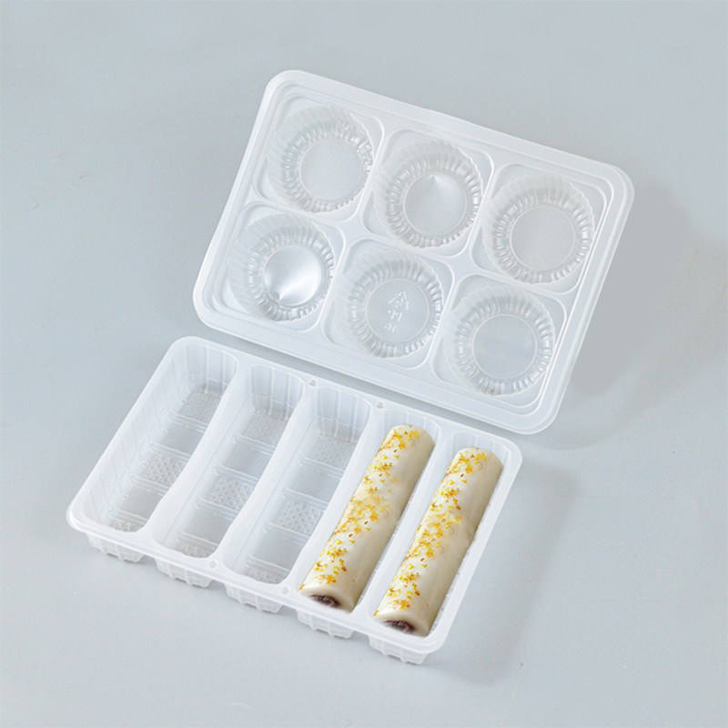 Pastry packaging box strips head pastry Glutinous Rice Cake Microwave Frozen Refreshments Frosted Bottom-Disposable West Point Packing Box