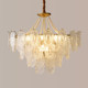 Retro French Pastoral Bedroom Lamp, Restaurant Accessible Luxury Living Room, Mid-Century Vintage Glass Crystal Lamp, American Chandelier