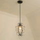 Bedside Chandelier, French Mid-Century Black Crystal Lamp, Corridor, American Retro, Entrance Hall, Aisle, Bedroom Small Chandelier