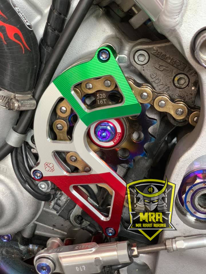 Taiwan Mapd modified RSV4 TUONO modified aluminum alloy CNC forged pre-tooth chain hollow protective cover