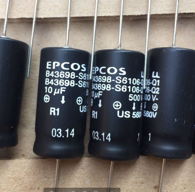 Original Siemens (B43698) 10UF500V fever bladder wave electrolytic capacitor