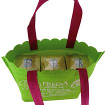 Small fish family eye wash tote bag Non-woven bag Freda heart love eye three bottle bag 100