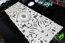 Heart like flowers blooming cotton linen classic hand embroidered full work Lu embroidery tablecloth tablecloth tablecloth tablecloth tablecloth tablecloth TV cabinet turban