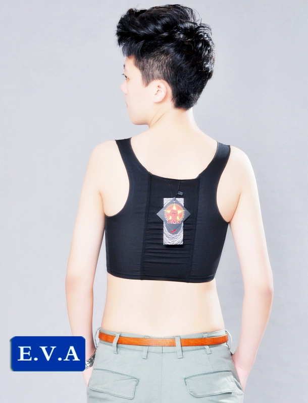 Băng lụa siêu mỏng thoáng khí les.tt băng corset gia cố vừa mở khóa kéo ngắn đoạn thể thao vest đồ lót áo lót lưới nữ