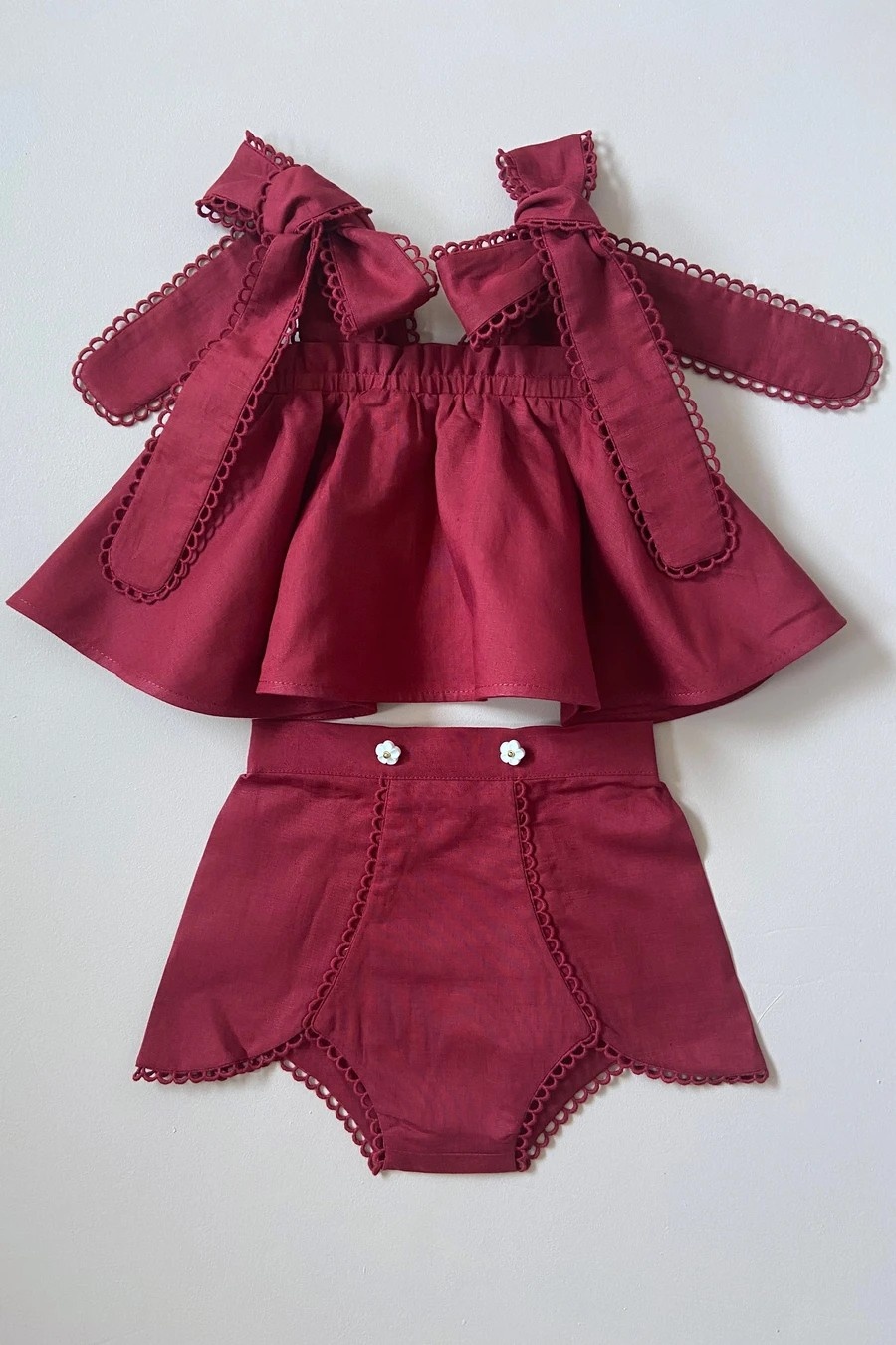 Australian direct mail amelie dress suit with butterfly-bow cherry red birthday party