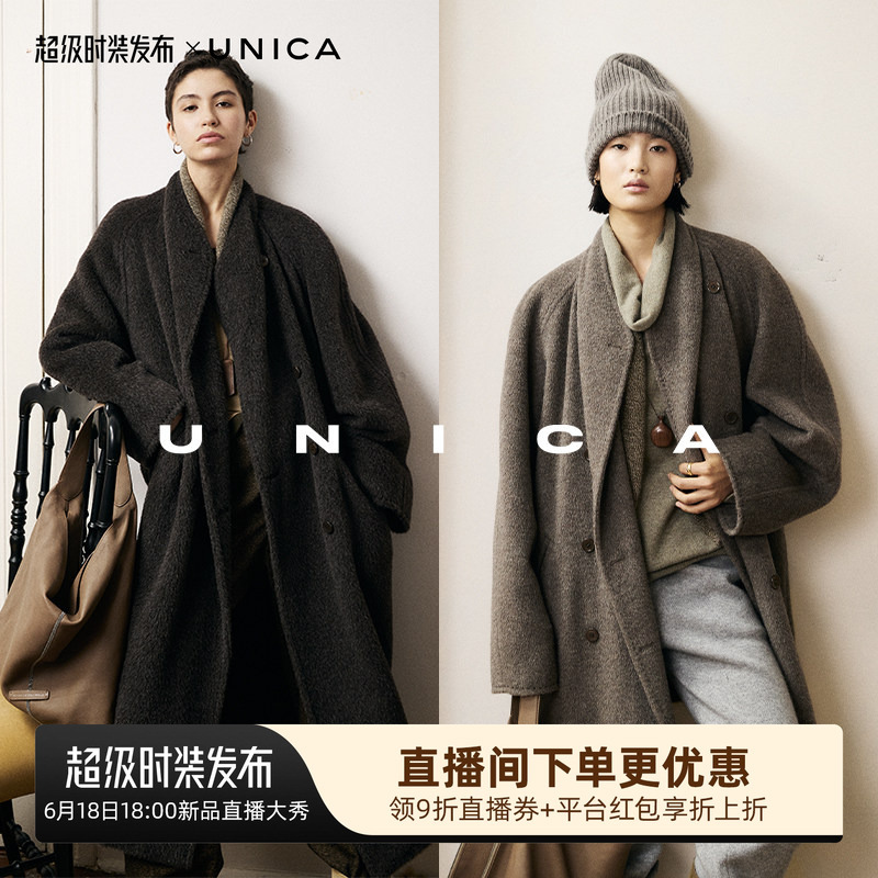 Unica/60S Vtg001_Imported from Italy_Suli Alpaca Edition Vintage Swing Collar Wool Coat