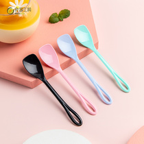 Disposable cake spoons sweet spoons thickened ice cream spoons pudding spoons plastic sacredspoon individually packed with small spoons
