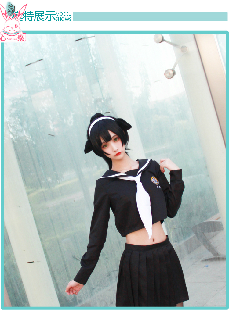 Điểm màu xanh quần áo COS Cao Hùng 獒 COS tình yêu 犬 chó cos jk đồng phục cosplay quần áo nữ cosplay 18