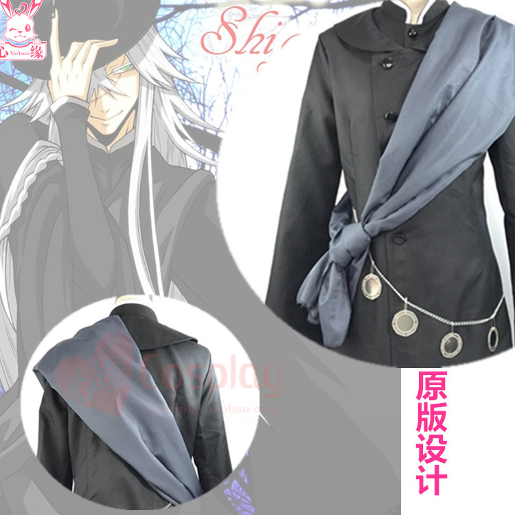 Tim cosplay phó tế đen nhà tang lễ - người tang lễ cosplay trang phục mũ vòng cổ cosplay mitsuri
