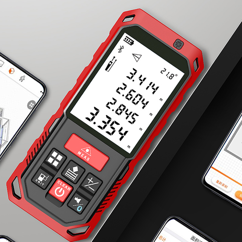 Meteo S2 laser rangefinder high precision distance measuring instrument electronic ruler measuring room meter Bluetooth version of the know-how CAD