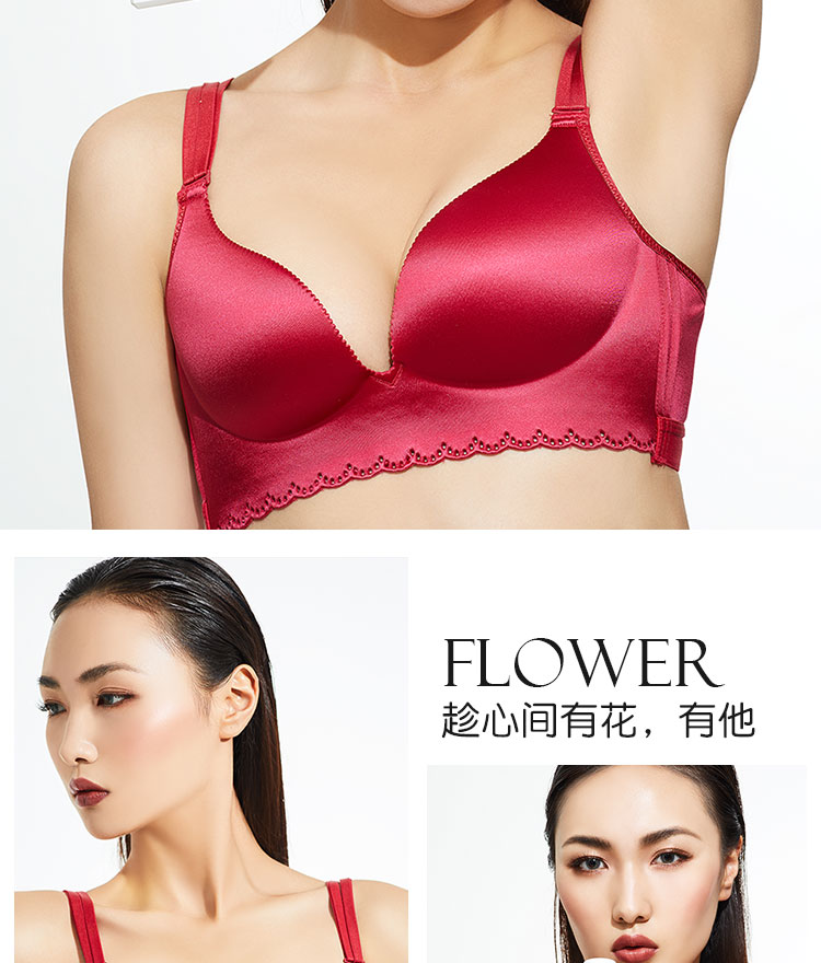 Gudina làm đẹp trở lại đồ lót nữ bikini tập hợp áo ngực chéo không có vòng thép mỏng phần ngực lớn gợi cảm trở lại đồ bơi nữ kín đáo
