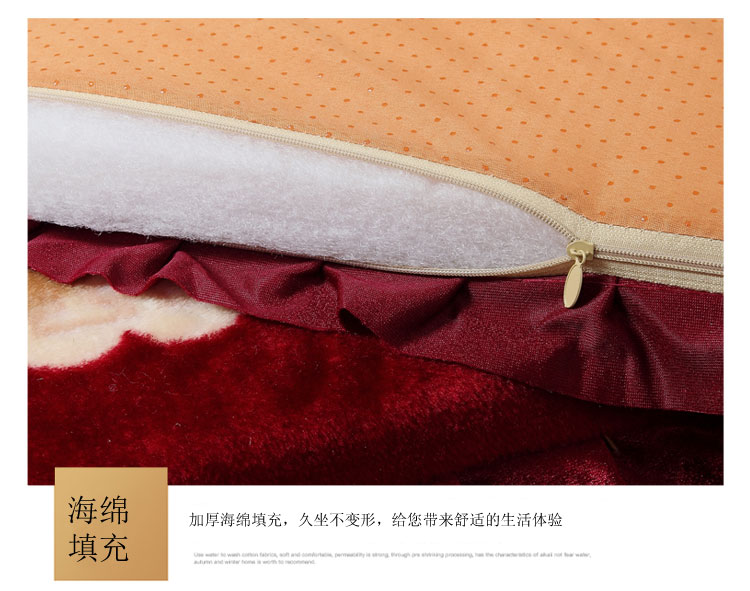 Trung Quốc sang trọng sofa gỗ rắn đệm dày băng ghế đệm đệm chống trượt có thể tháo rời đệm ngồi nệm lót ghế